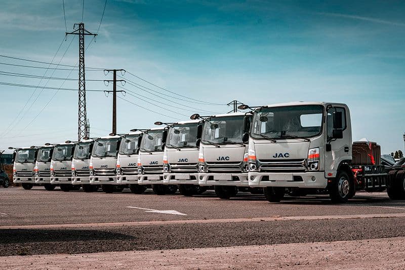 Flota de camiones JAC