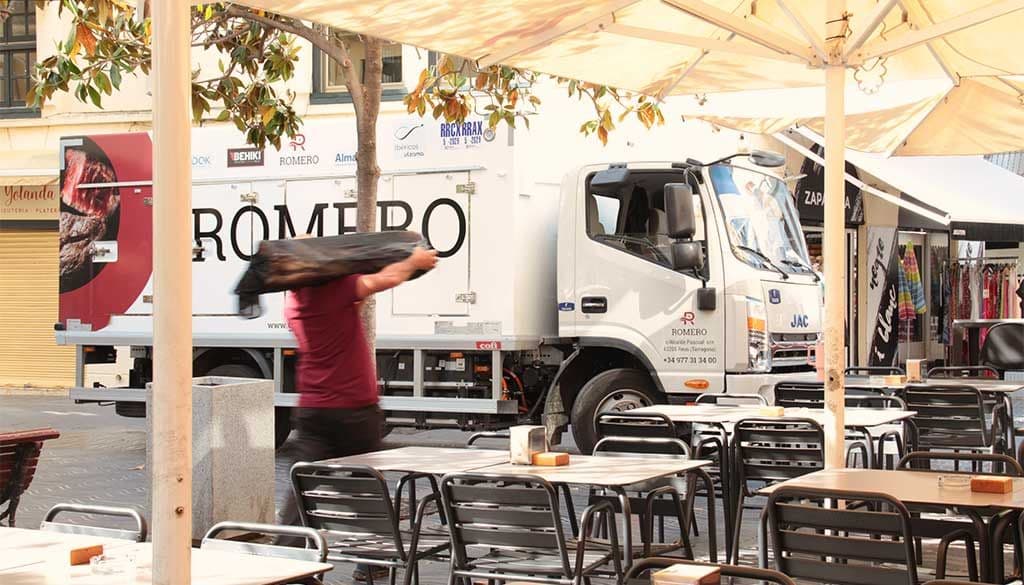 Camión eléctrico frigorífico