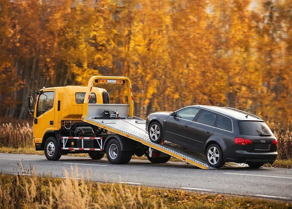 Camión eléctrico grúa y asistencia